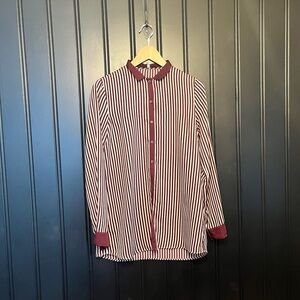 Striped Button Down Blouse